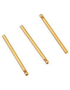 Poste de Muesca 0.8x11mm Baño de Oro Rashbel - 20 Piezas