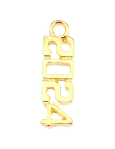 50 Piezas Charms Colgantes PEPPERLONELY Baño de Oro 20x6mm