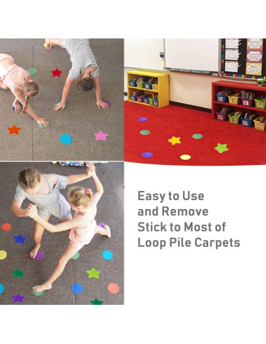 Marcadores de Alfombra Unixing 48PCS Nylon Coloridos para Aula