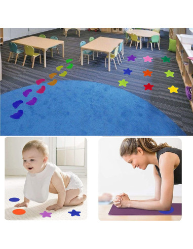 Marcadores de Alfombra Unixing 48PCS Nylon Coloridos para Aula