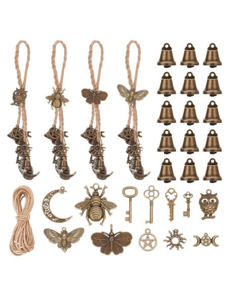 Kit de Campanas de Bruja DIY FREEBLOSS 20 Piezas Decoración Kit de Campanas de Bruja DIY FREEBLOSS 20 Piezas Decoración