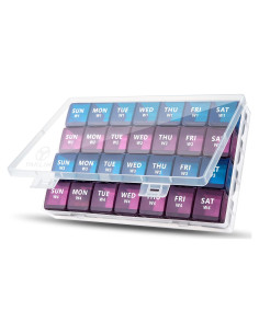 Organizador de Pastillas Mensual Yaklim XL 28 Compartimentos