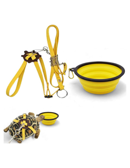 Arnés y Correa Ajustable para Tortuga PurrrfectionPet + Tazón Plegable Arnés y Correa Ajustable para Tortuga PurrrfectionPet + Tazón Plegable
