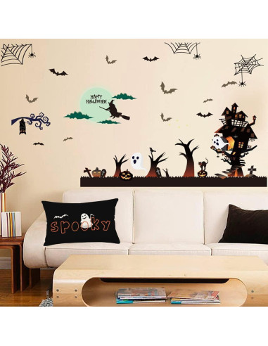 Funda de Almohada Halloween 30x50 cm Easternproject Murciélagos