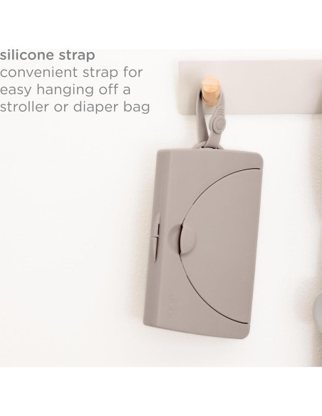 Dispensador de Toallitas Ubbi On-the-Go Taupe 22 Toallitas Dispensador de Toallitas Ubbi On-the-Go Taupe 22 Toallitas