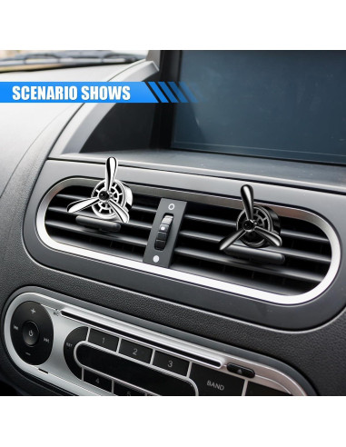 Clip Ambientador de Aire para Coche SMILFUY 2PCS Plata
