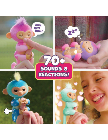 Mono Bebé Interactivo WowWee Leo - 70+ Sonidos y Reacciones Mono Bebé Interactivo WowWee Leo - 70+ Sonidos y Reacciones