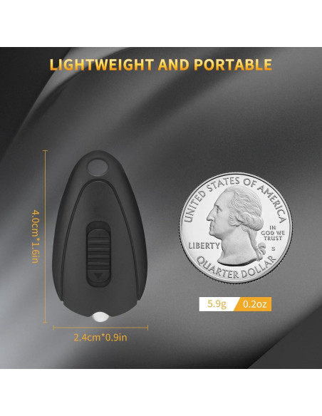 Linterna de Llavero RISEMART - Paquete de 5 Mini LED 14 Lúmenes Linterna de Llavero RISEMART - Paquete de 5 Mini LED 14 Lúmenes