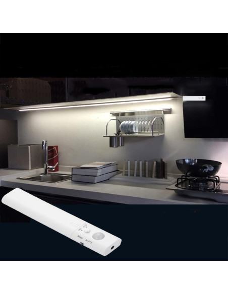 Tira LED con Sensor de Movimiento Amagle 0.97m Luz Blanca 4000K Tira LED con Sensor de Movimiento Amagle 0.97m Luz Blanca 4000K