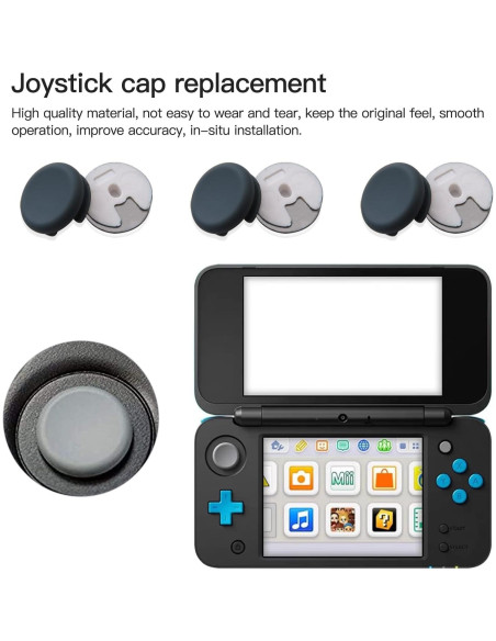6 Tapas de Repuesto Joystick Pad Circular USonline911 para Nintendo 3DS 6 Tapas de Repuesto Joystick Pad Circular USonline911 para Nintendo 3DS