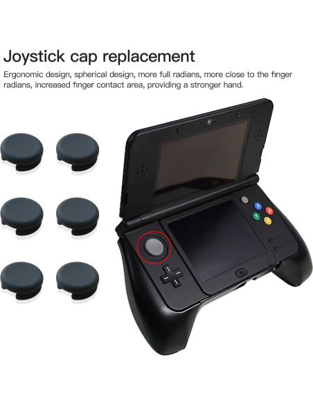 6 Tapas de Repuesto Joystick Pad Circular USonline911 para Nintendo 3DS 6 Tapas de Repuesto Joystick Pad Circular USonline911 para Nintendo 3DS