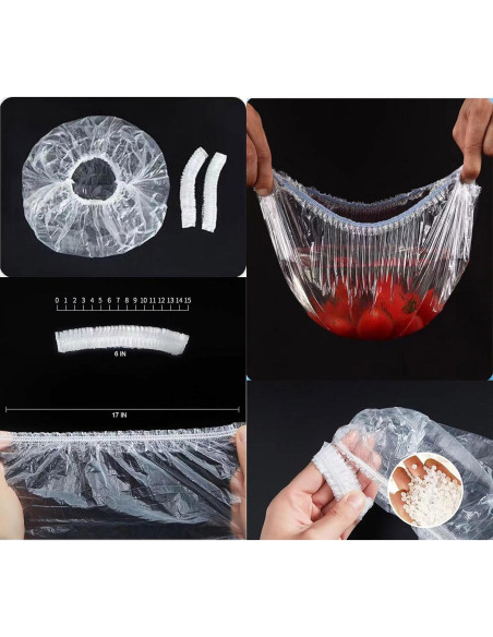 100 Gorras de Ducha Desechables Borsicge 52.1 cm Impermeables 100 Gorras de Ducha Desechables Borsicge 52.1 cm Impermeables