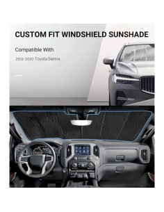 Protector Solar Plegable Pigenius para Toyota Sienna 2011-2020 2