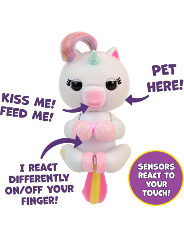 Mono Bebé Interactivo y Unicornio Fingerlings - Paquete 2