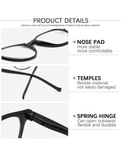 5 Gafas de Lectura Bloqueadoras de Luz Azul VIDEBLA - Unisex 2