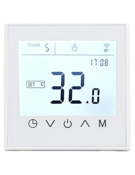 Termostato WiFi Programable MincoHome MK100 240V Control Táctil Termostato WiFi Programable MincoHome MK100 240V Control Táctil