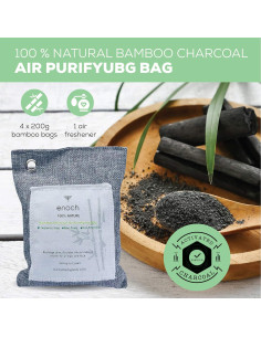 Bolsas Purificadoras de Aire Enoch 4x200g Carbón de Bambú 2