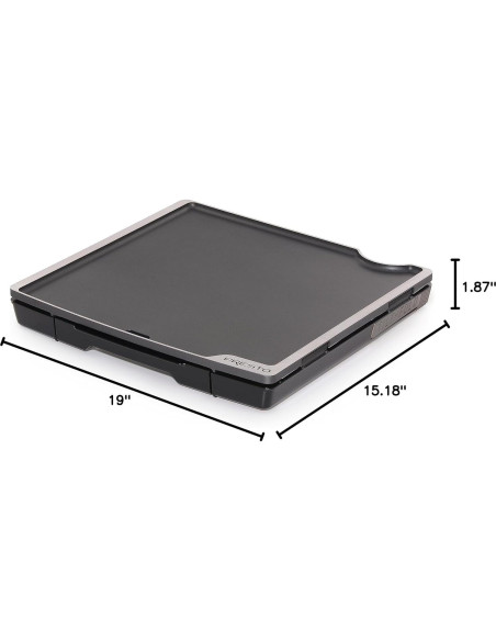 Plancha Eléctrica Presto 07073 XL Plegable Antiadherente Plancha Eléctrica Presto 07073 XL Plegable Antiadherente