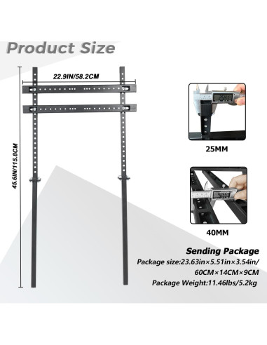 Soporte de Monitor Hottoby Ajustable 32-55" para Simulador