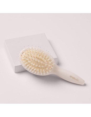 Cepillo de Cabello de Viaje FROMM Crema 15.5x8.7cm