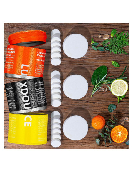 Bombas de Ducha Aromaterapia LUXDOUCE - 21 Piezas, 3 Aromas Bombas de Ducha Aromaterapia LUXDOUCE - 21 Piezas, 3 Aromas