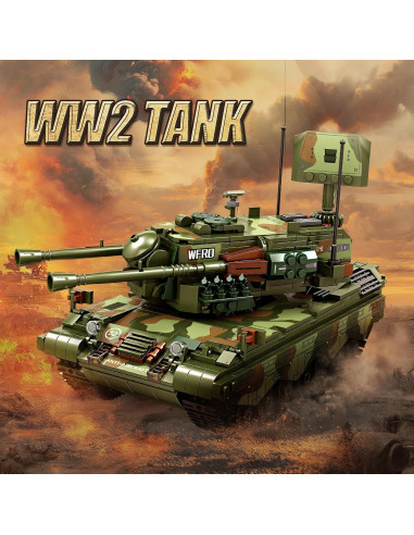 Set de Bloques de Construcción Tanque Militar RC 1101 Piezas