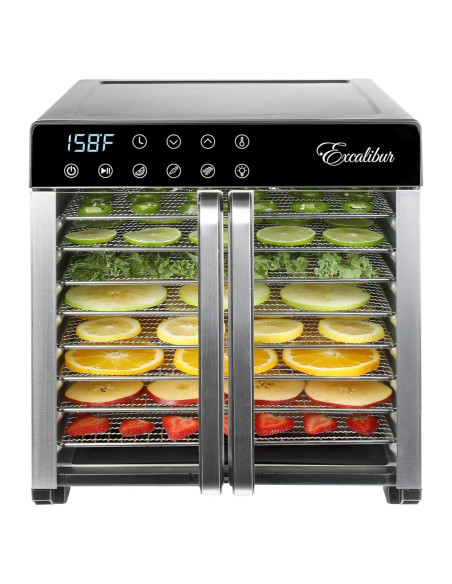 Deshidratador Excalibur 8 Bandejas Acero Inoxidable 700W Deshidratador Excalibur 8 Bandejas Acero Inoxidable 700W