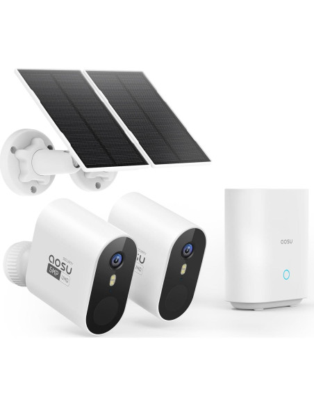 Cámara de Seguridad AOSU Sistema SolarCam Max 5MP Kit 2K Cámara de Seguridad AOSU Sistema SolarCam Max 5MP Kit 2K