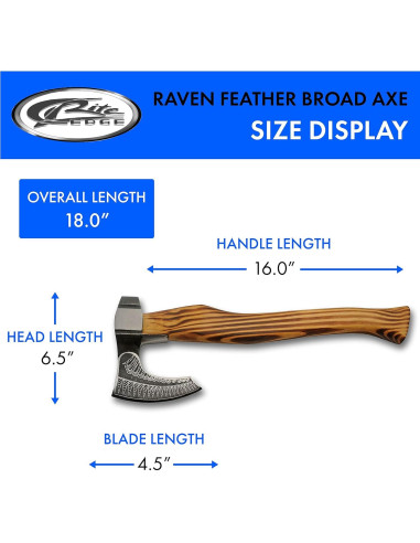 Hacha Vikinga Szco Supplies 44.5 cm con Funda de Cuero