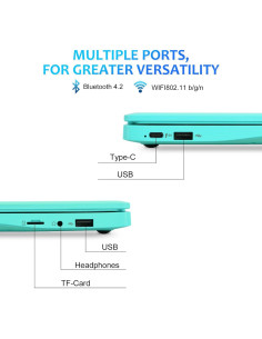 Mini computadora portátil ZHAOHUIXIN 10.1" Android 12 2GB RAM 2