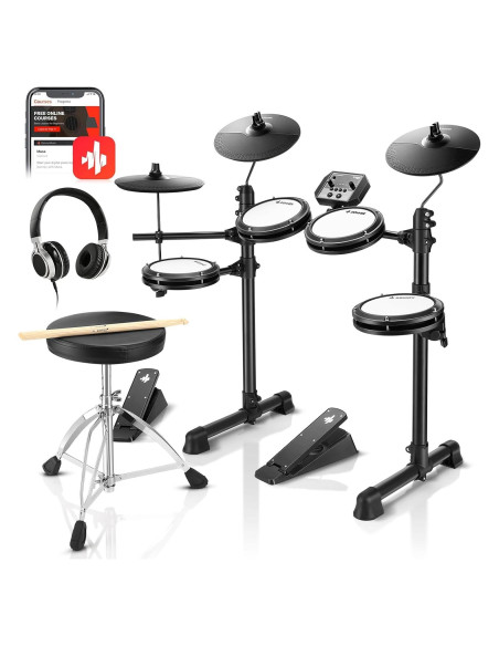 Batería Electrónica Donner DED-80 con 4 Pads y 180 Sonidos Batería Electrónica Donner DED-80 con 4 Pads y 180 Sonidos