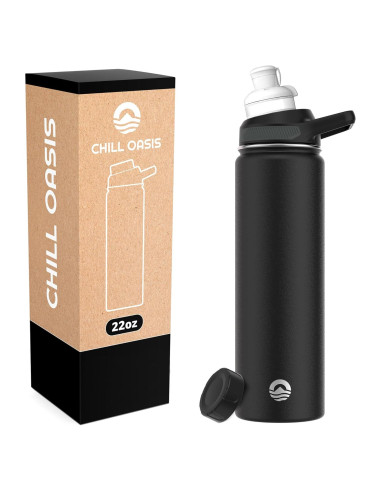 Botella de Agua Chill Oasis 650ml Acero Inoxidable Aislada