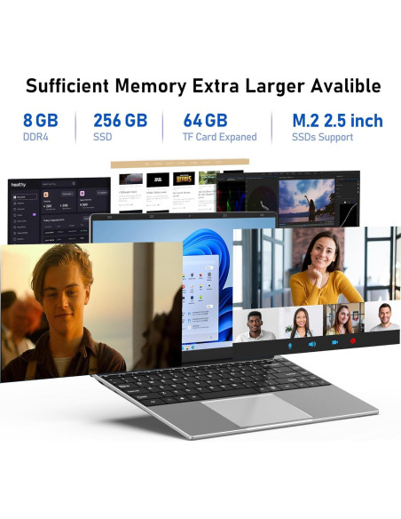 Laptop Gaming NIAKUN 14" FHD 8GB RAM 256GB SSD Windows 11 Laptop Gaming NIAKUN 14" FHD 8GB RAM 256GB SSD Windows 11