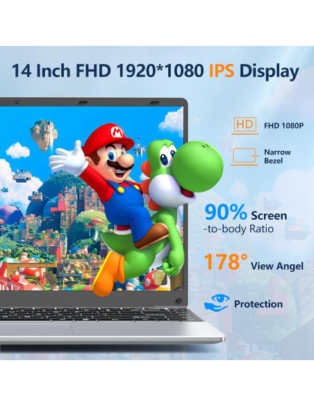 Laptop Gaming NIAKUN 14" FHD 8GB RAM 256GB SSD Windows 11 Laptop Gaming NIAKUN 14" FHD 8GB RAM 256GB SSD Windows 11