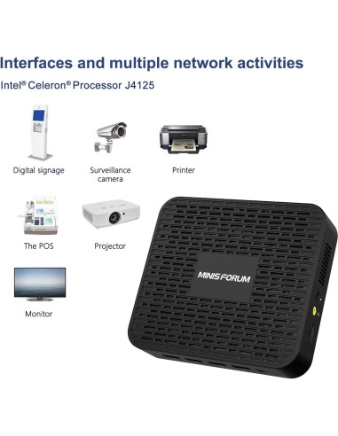 Mini PC COOFUN GK41 8GB DDR4 256GB SSD 4K HDMI