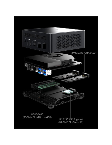 MINISFORUM UM790 Pro Mini PC Ryzen 9 64GB 1TB 8K MINISFORUM UM790 Pro Mini PC Ryzen 9 64GB 1TB 8K