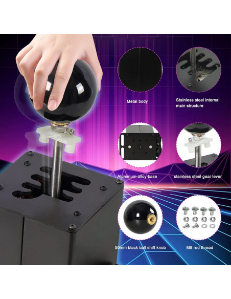 Simulador USB Shifter GSTP 64 Bits Freno de Mano 3.41 kg Simulador USB Shifter GSTP 64 Bits Freno de Mano 3.41 kg