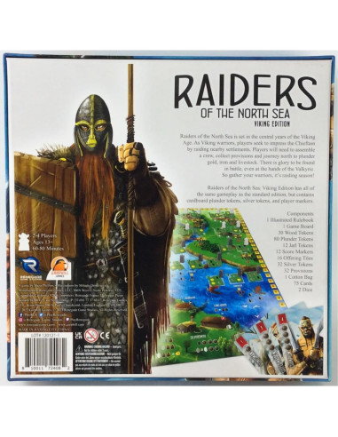 Juego de Mesa Raiders of The North Sea Vikinga - 2 a 4 Jugadores