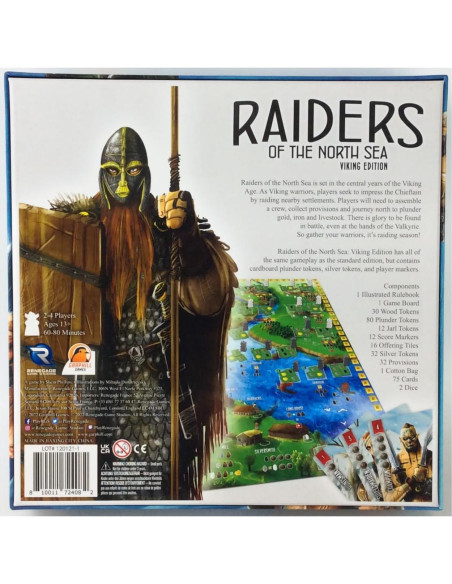 Juego de Mesa Raiders of The North Sea Vikinga - 2 a 4 Jugadores