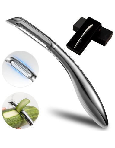 Pelador de Verduras LIIGEMI Acero Inoxidable Ergonómico 18 cm