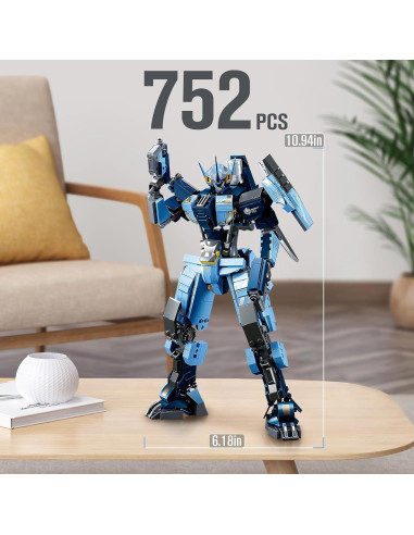 Juego de Bloques Mech Robot HIGH GODO 752 Piezas para 6+