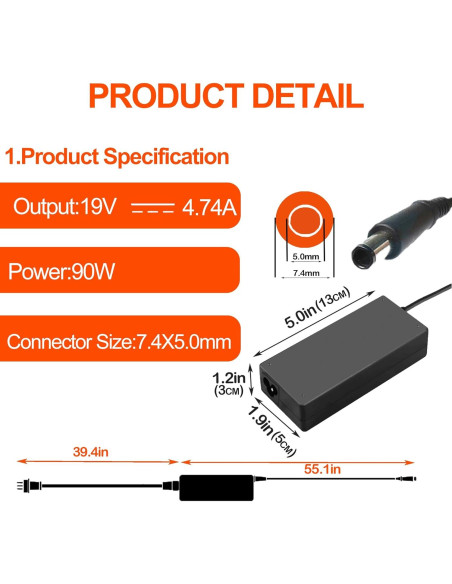 Adaptador CA 90W HP EliteDesk ProDesk 19V 4.74A Mini PC Adaptador CA 90W HP EliteDesk ProDesk 19V 4.74A Mini PC