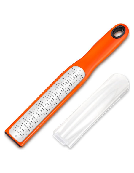 Rallador Zester Urbanstrive de Acero Inoxidable Fino Naranja Rallador Zester Urbanstrive de Acero Inoxidable Fino Naranja