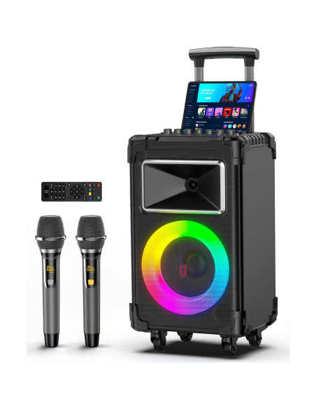 Altavoz Karaoke JYX AN20 10" Bluetooth 500W 2 Micrófonos Altavoz Karaoke JYX AN20 10" Bluetooth 500W 2 Micrófonos