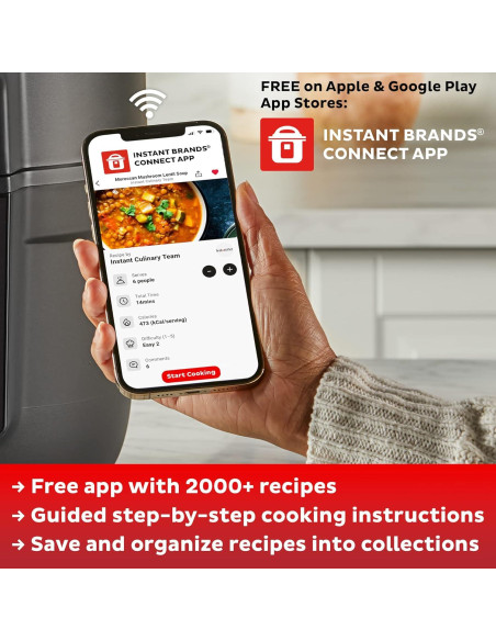 Olla Multifuncional Instant Pot Pro Plus 6 Cuartos Wi-Fi