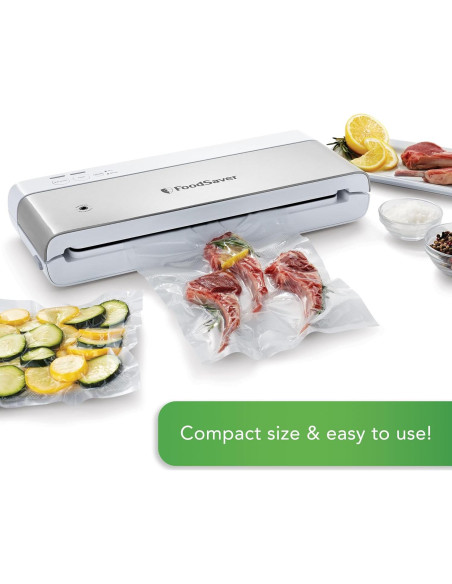 Máquina de Sellado al Vacío FoodSaver Compacta - Blanca Máquina de Sellado al Vacío FoodSaver Compacta - Blanca