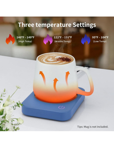 Calentador de Tazas VOBAGA Azul Cielo 3 Temperaturas 65C