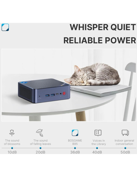 Mini PC BOSGAME N95 8GB 256GB SSD Linux 4K HDMI Mini PC BOSGAME N95 8GB 256GB SSD Linux 4K HDMI