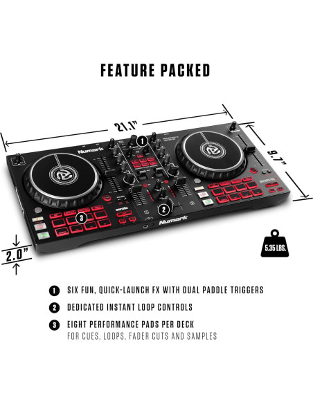 Controlador DJ Numark Mixtrack Pro FX 2 Decks USB Controlador DJ Numark Mixtrack Pro FX 2 Decks USB