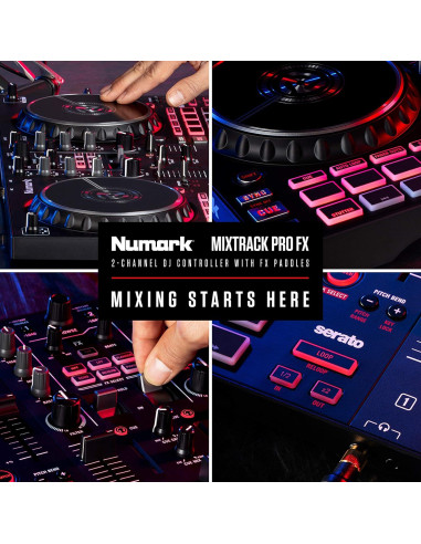Controlador DJ Numark Mixtrack Pro FX 2 Decks USB